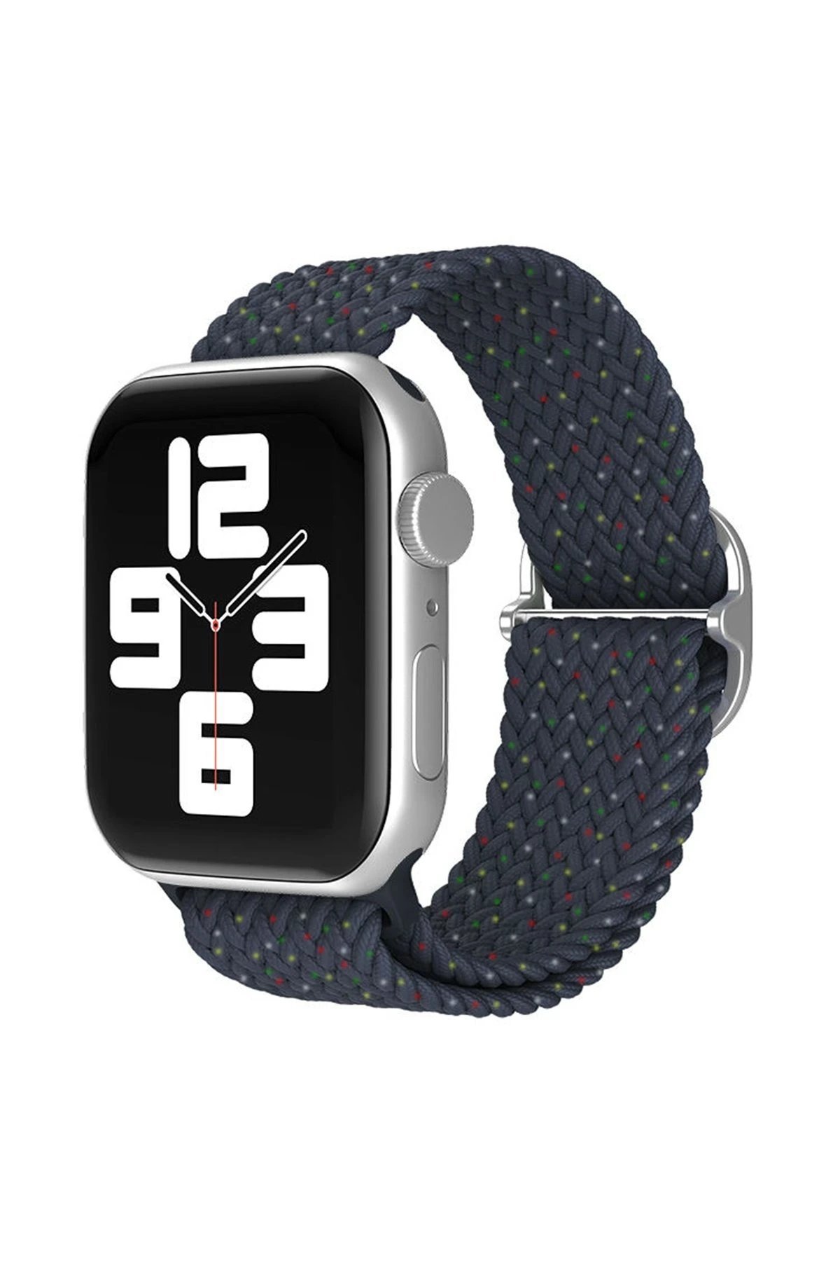 Apple Watch 38mm Star Kordon - Benekli Lacivert-(5796)