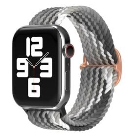 Apple Watch 42mm Star Kordon - Gri-Siyah-(5796)