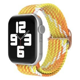 Apple Watch 42mm Star Kordon - Turuncu-Sarı-(5796)