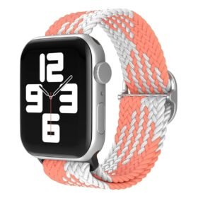 Watch 20mm Star Kordon - Pembe-Beyaz-(5796)