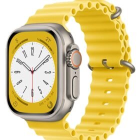 Apple Watch 38mm Ocean Kordon - Sarı-(5796)