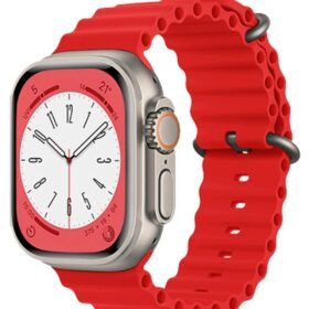 Apple Watch 38mm Ocean Kordon - Kırmızı-(5796)