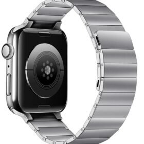 Apple Watch 42mm KR404 Huks Kordon - Gümüş-(5796)