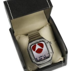 Apple Watch 45mm KR409 Metal Kordon - Gümüş-(5796)