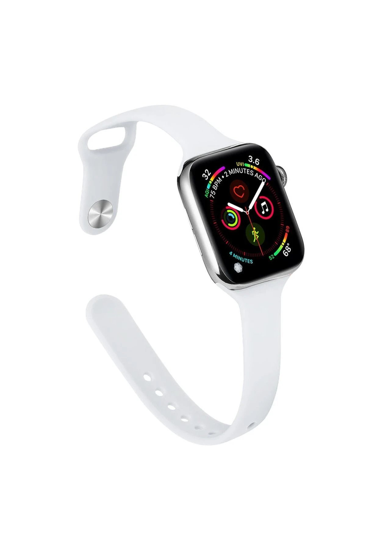 Apple Watch 38mm Klasik Kordon - Beyaz-(5796)
