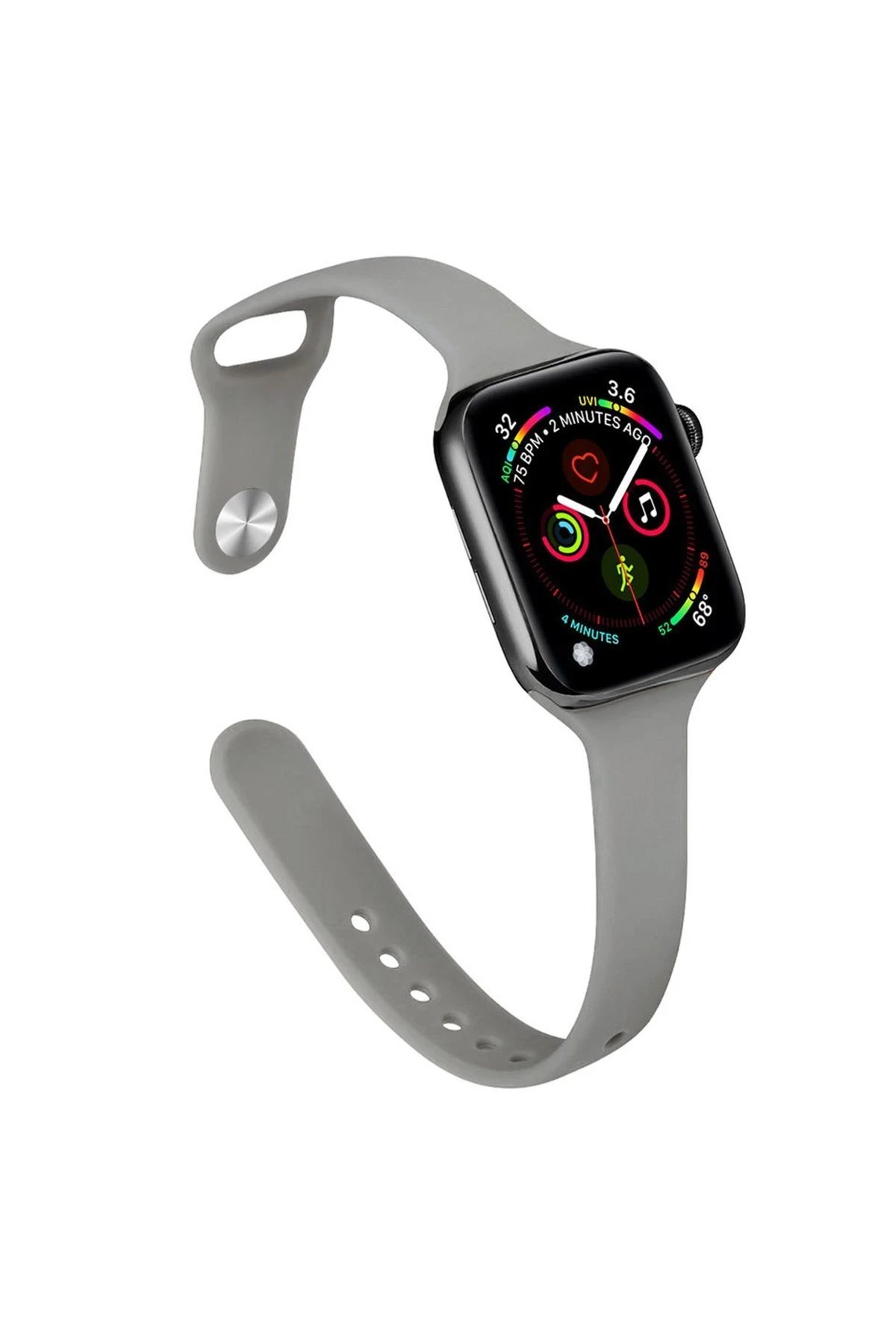 Apple Watch 38mm Klasik Kordon - Füme-(5796)