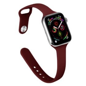 Apple Watch 42mm Klasik Kordon - Bordo-(5796)