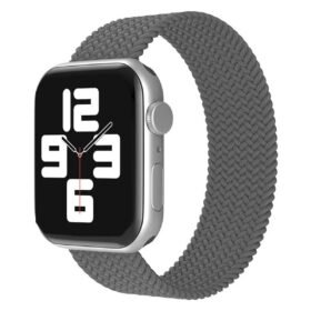 Apple Watch 38mm Ayarlı Solo Silikon Kordon - Gri-(5796)