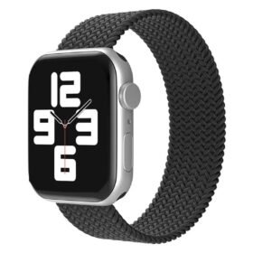 Apple Watch 42mm Ayarlı Solo Silikon Kordon - Siyah-(5796)