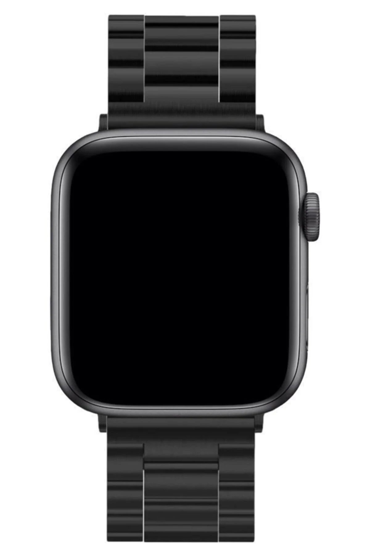 Apple Watch 42mm Metal Baklalı Kordon - Siyah-(5796)