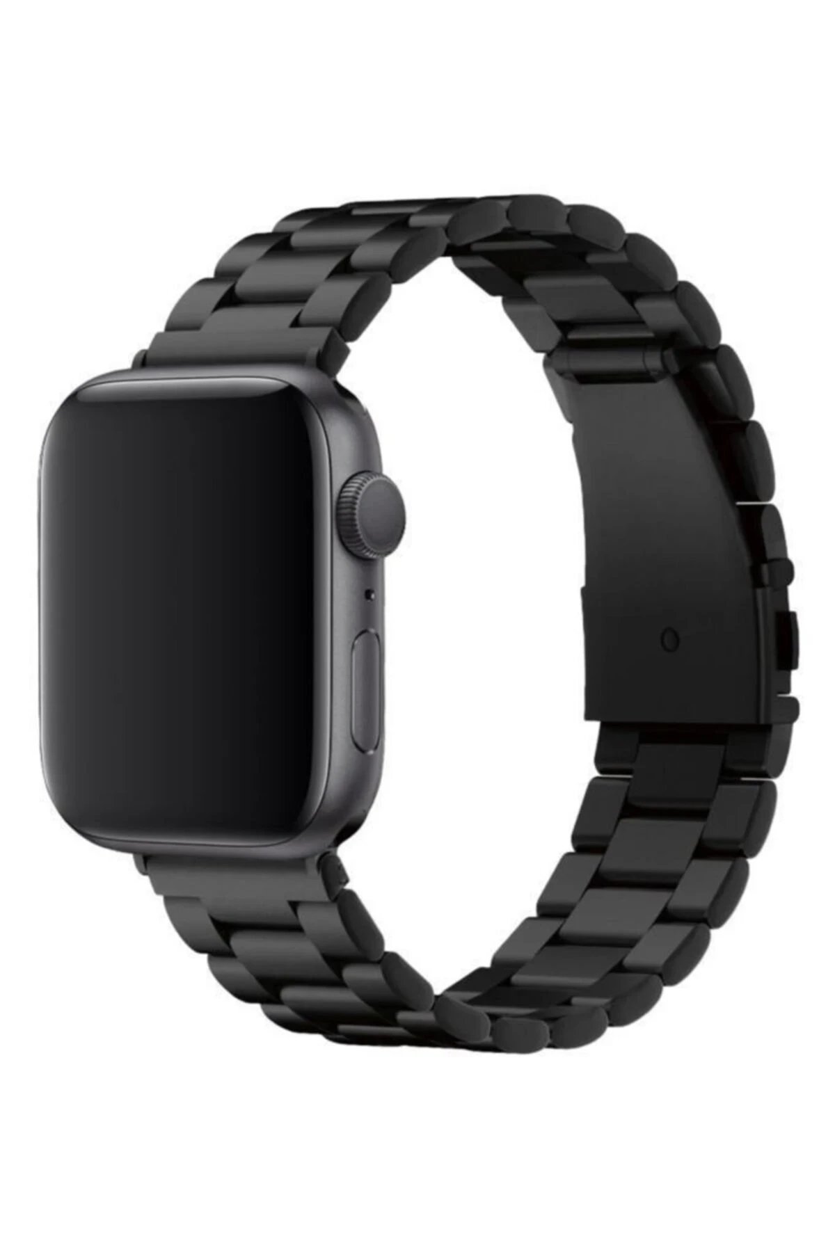 Apple Watch 42mm Metal Baklalı Kordon - Siyah-(5796) - Görsel 2