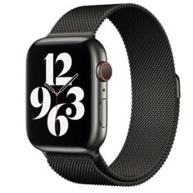 Apple Watch 38mm Metal Mıknatıslı Kordon - Siyah-(5796)