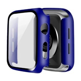 Apple Watch 38mm Camlı Kasa Ekran Koruyucu - Lacivert-(5796)