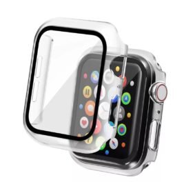 Apple Watch 42mm Camlı Kasa Ekran Koruyucu - Şeffaf-(5796)