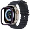 Apple Watch Ultra 49mm Alüminyum Kasa Cam Ekran Koruyucu - Mor-(5796)