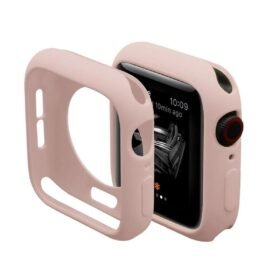 Apple Watch 40mm Silikon Alt Kasa - Pudra-(5796)
