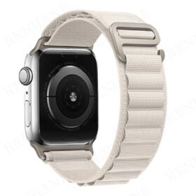 Apple Watch 42mm Mountain Kordon - Beyaz-(5796)