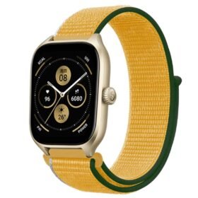 Watch 22mm Hasırlı Cırtcırtlı Kordon - Sarı-(5796)