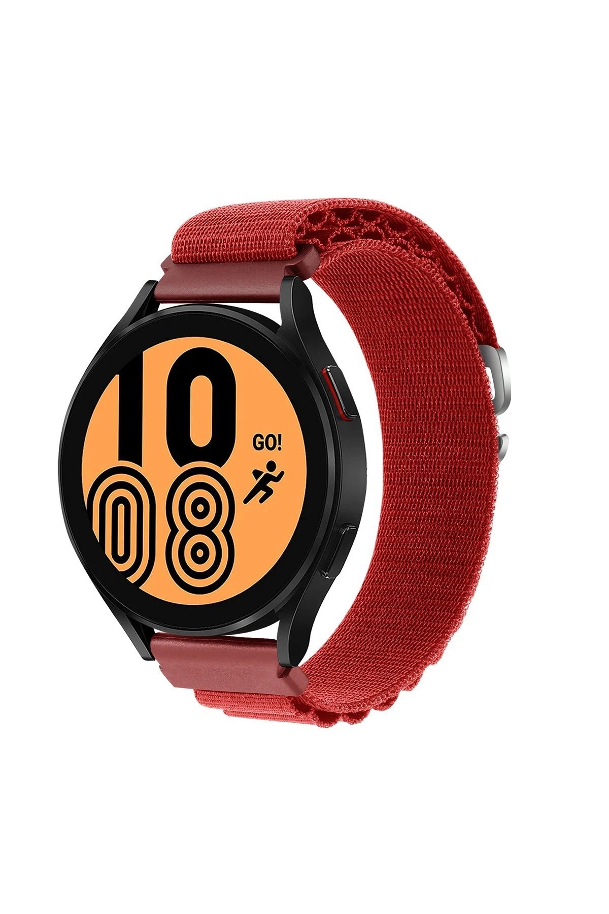 Watch 20mm KR410 Kumaş Kordon - Kırmızı-(5796)