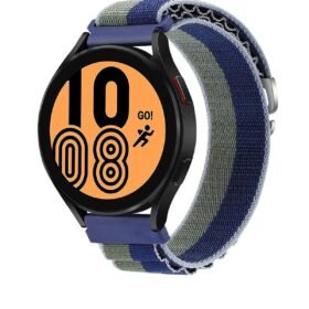 Watch 22mm KR410 Kumaş Kordon - Lacivert-Yeşil-(5796)