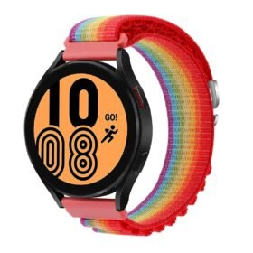 Watch 22mm KR410 Kumaş Kordon - Gökkuşağı 1-(5796)