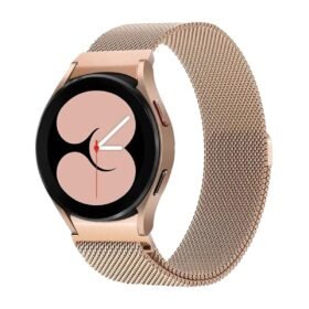 Samsung Galaxy Watch 4 Metal Mıknatıslı Kordon - Gold-(5796)