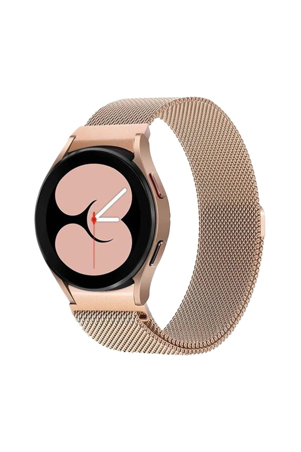 Samsung Galaxy Watch 4 Metal Mıknatıslı Kordon - Gold-(5796)