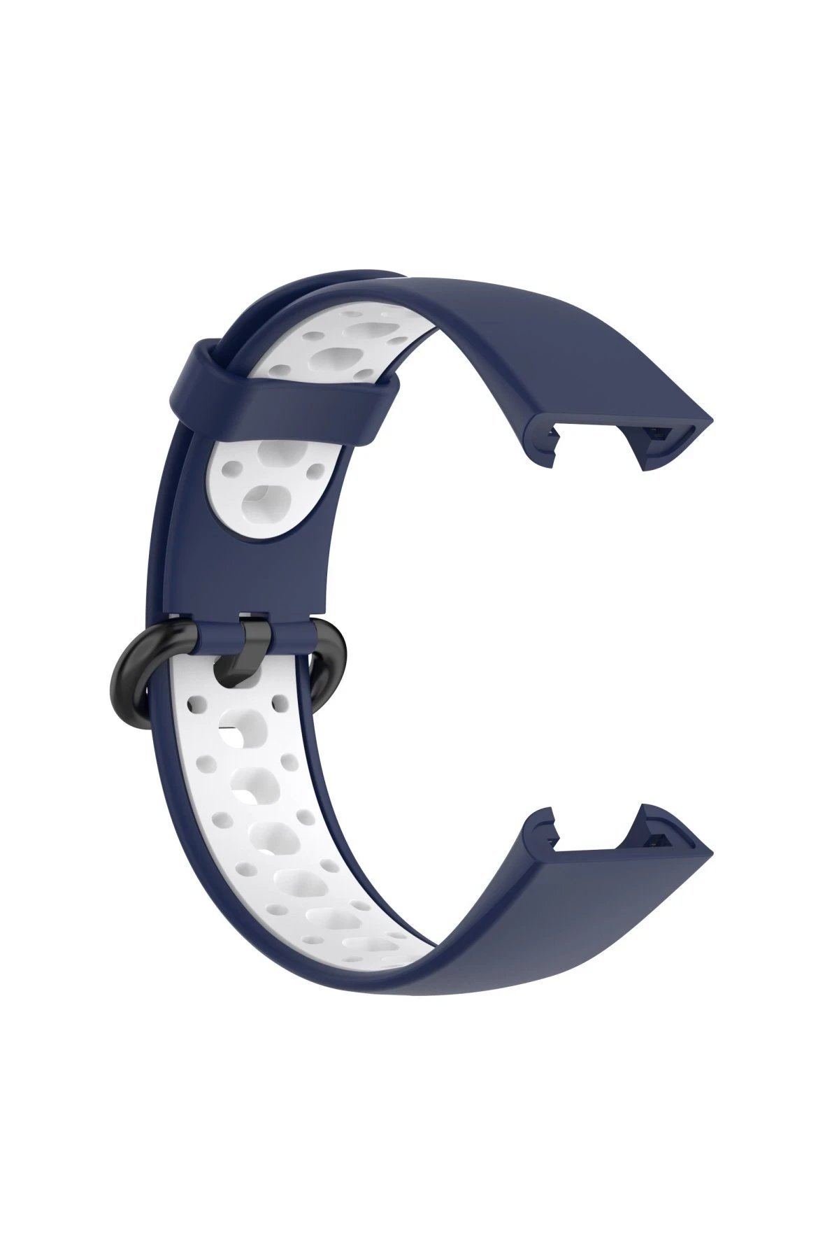 Xiaomi Redmi Watch 2 Spor Delikli Kordon - Lacivert-Beyaz-(5796) - Görsel 4