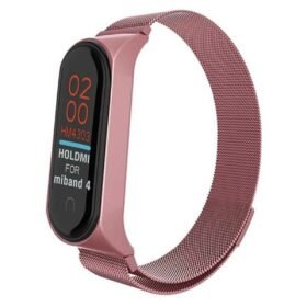 Xiaomi Mi Band 4 Metal Mıknatıslı Kordon - Rose-(5796)