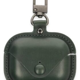 Airpods Pro 2 (2.nesil) Çanta Deri Kılıf - Haki Yeşil-(5796)