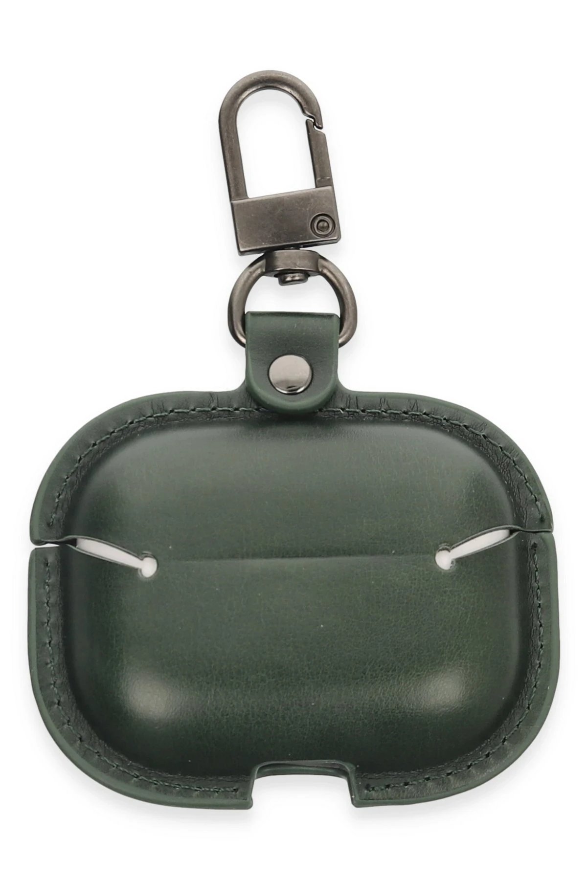 Airpods Pro 2 (2.nesil) Çanta Deri Kılıf - Haki Yeşil-(5796) - Görsel 2