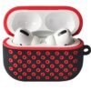Airpods Pro 2 (2.nesil) Spor Delikli Kılıf - Siyah-Kırmızı-(5796)