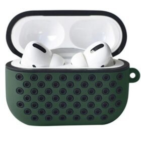 Airpods Pro 2 (2.nesil) Spor Delikli Kılıf - Haki Yeşil-Siyah-(5796)