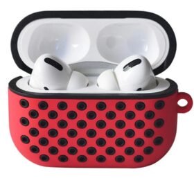 Airpods Pro 2 (2.nesil) Spor Delikli Kılıf - Kırmızı-Siyah-(5796)