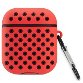 Airpods 3 (3.nesil) Spor Delikli Kılıf - Kırmızı-Siyah-(5796)