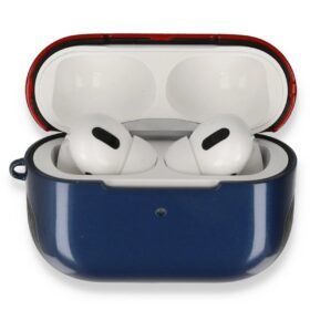 Airpods Pro (1.nesil) 3in1 Kılıf - Lacivert-Kırmızı-(5796)
