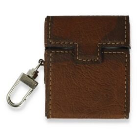 Airpods 2 (2.nesil) Deri Kılıf - Kahverengi-(5796)