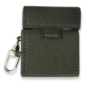 Airpods 2 (2.nesil) Deri Kılıf - Haki Yeşil-(5796)