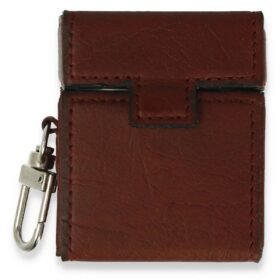 Airpods 2 (2.nesil) Deri Kılıf - Bordo-(5796)