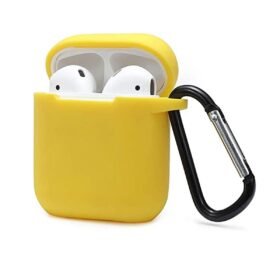 Airpods 2 (2.nesil) Sert Silikon Kılıf - Sarı-(5796)