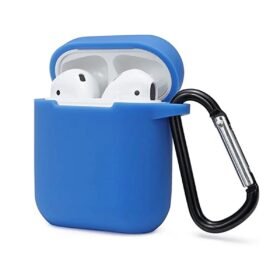Airpods 2 (2.nesil) Sert Silikon Kılıf - Mavi-(5796)
