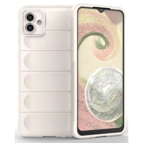 Samsung Galaxy A04E Kılıf Optimum Silikon - Krem-(5796)