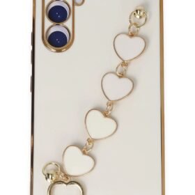 Samsung Galaxy A54 5G Kılıf Esila Silikon - Beyaz-(5796)