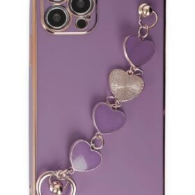 iPhone 12 Pro Max Kılıf Esila Silikon - Mor-(5796)