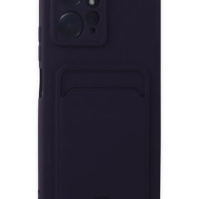 Xiaomi Redmi Note 12 4G Kılıf Kelvin Kartvizitli Silikon - Derin Mor-(5796)