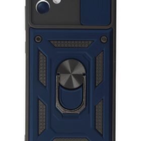 Samsung Galaxy A04E Kılıf Pars Lens Yüzüklü Silikon - Lacivert-(5796)