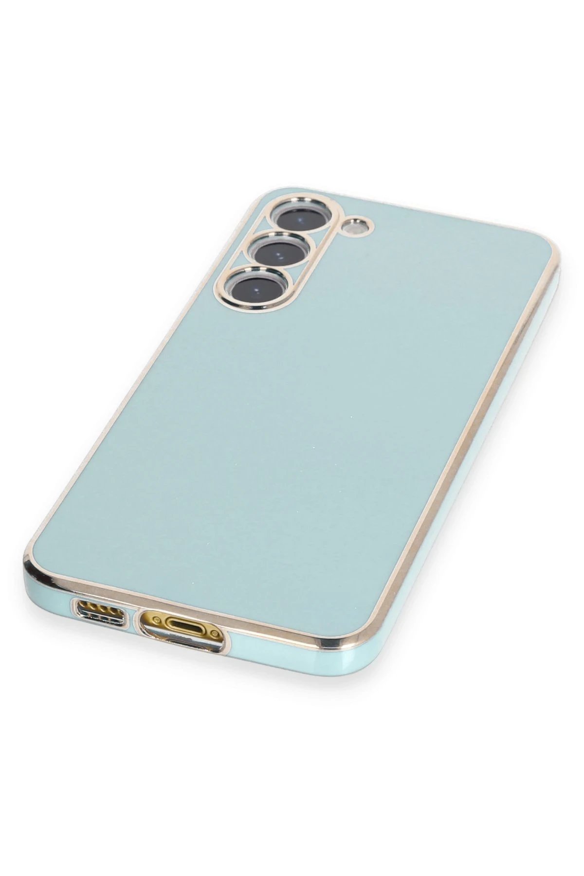 Samsung Galaxy S23 Plus Kılıf Volet Silikon - Açık Yeşil-(5796) - Görsel 4