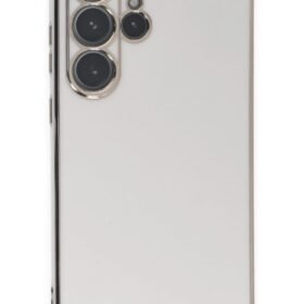 Samsung Galaxy S23 Ultra Kılıf Volet Silikon - Beyaz-(5796)