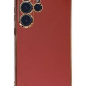 Samsung Galaxy S23 Ultra Kılıf Volet Silikon - Kırmızı-(5796)