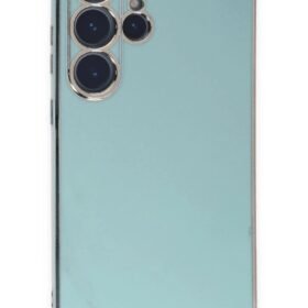 Samsung Galaxy S23 Ultra Kılıf Volet Silikon - Açık Yeşil-(5796)